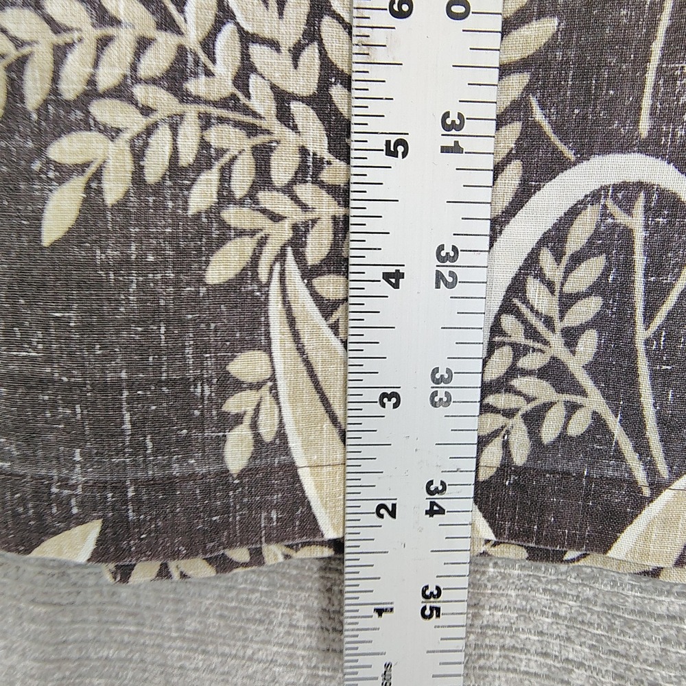 Vtg Reyn Spooner Sz 3XL Hawaiian Popover Tan Brown Floral Tropical Botanical - Picture 7 of 12